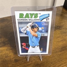 Topps Carson Williams Rookie Heritage #161 Tampa Bay Rays Baseball