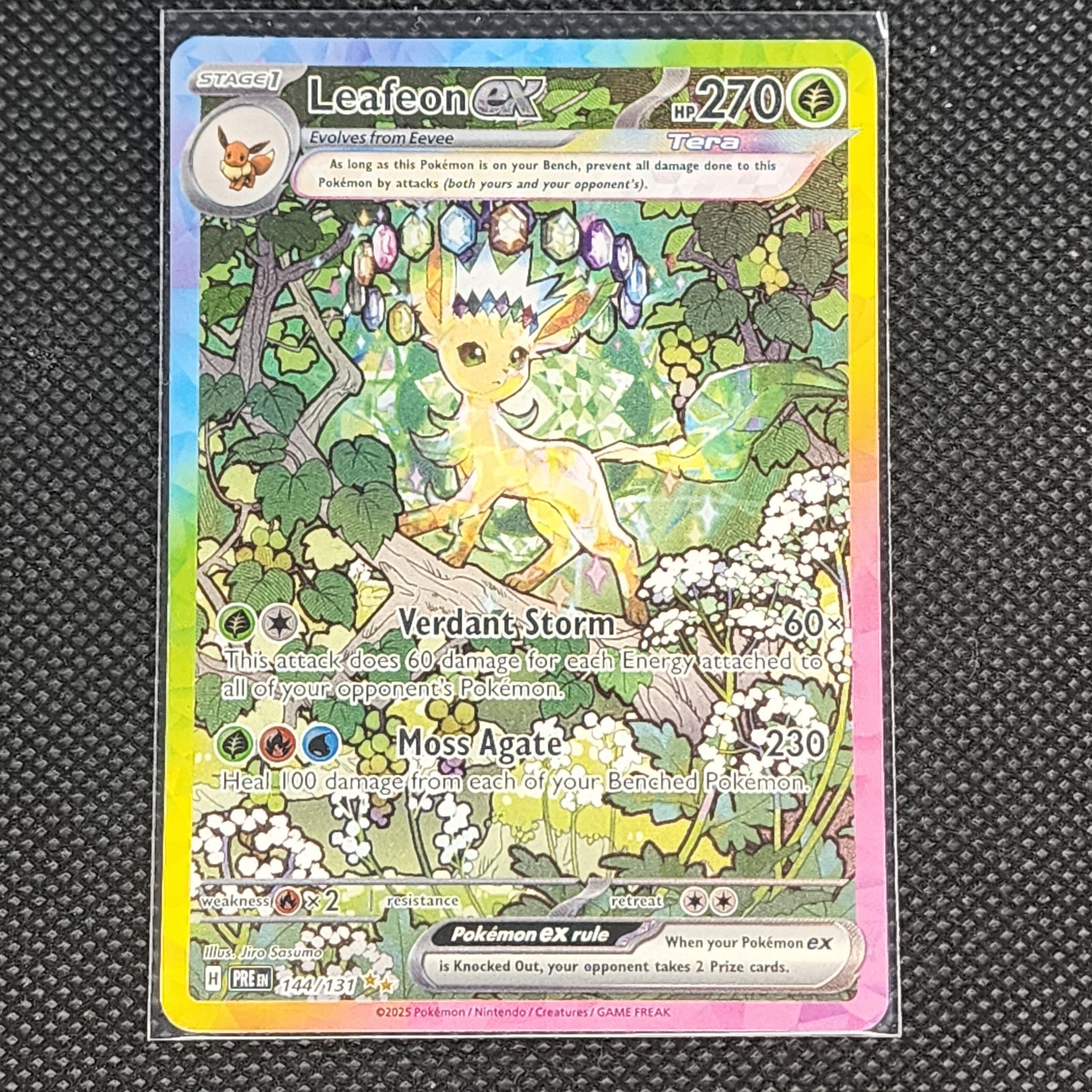 Leafeon ex - 144/131 - Special Illustration Rare - Prismatic Evolutions - NM/M
