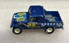 vintage hot wheels Jeep Scrambler  Blue 1982 Hard Rubber Tires On White Wheels