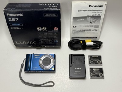 Panasonic Lumix DMC-ZS7 Digital Camera in Blue with Original Box