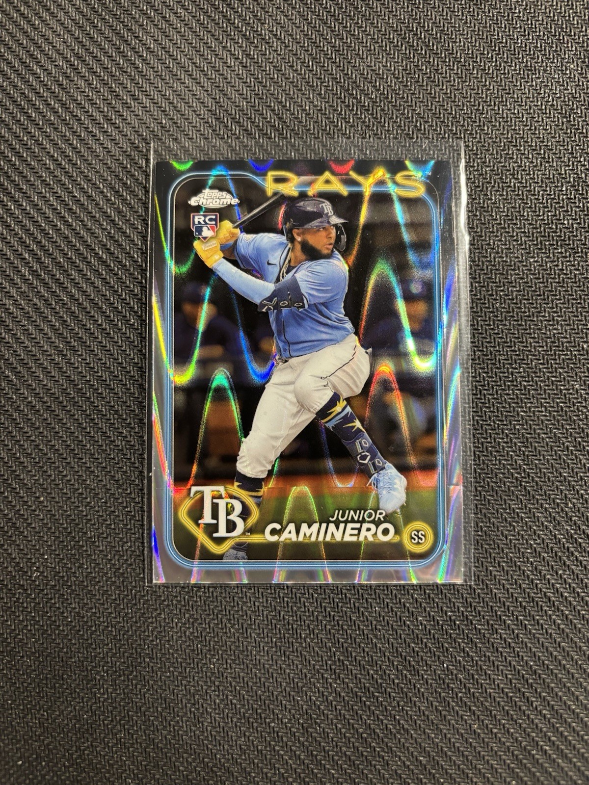 2024 Topps Chrome - Junior Caminero #213 RayWave Refractor (RC)