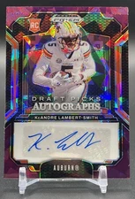2025 Panini Prizm Draft Picks KEANDRE LAMBERT-SMITH /199 Purple Ice Autograph