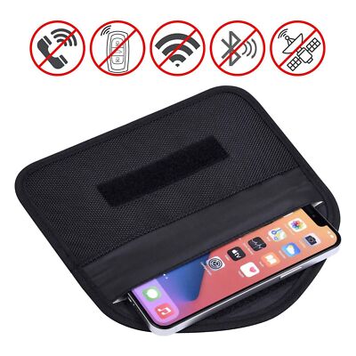 Faraday Bag RFID Signal Blocking Shielding Pouch Cell Phone Wallet Blocker