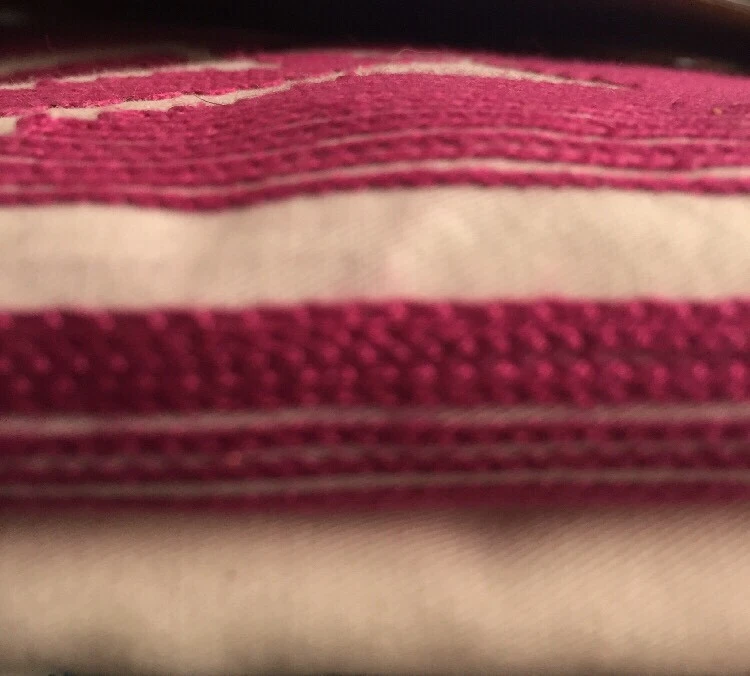 Nueva Cortina de Ducha Boho Bohemia Blanca Tela Rosa Tribal Bordada Baño Foto 4 de 4