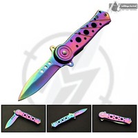 Albainox Rainbow 19724 Titanium Taschenmesser Klappmesser Einhandmesser Messer