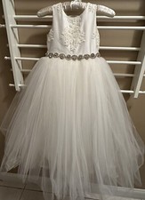 Buttons And Bows Couture Flower Girl/ Communion Dress