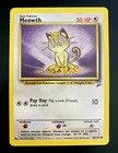 Meowth 80/130 Base Set 2 - Common Pokemon Card TCG - WOTC - Near Mint