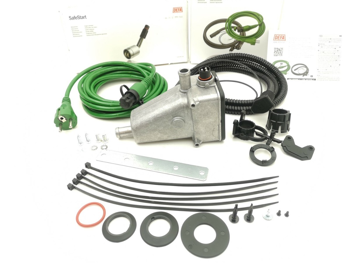 DEFA 411723 Engine Heater 80°C THERMOSTAT 1500W 230V + Cable Set