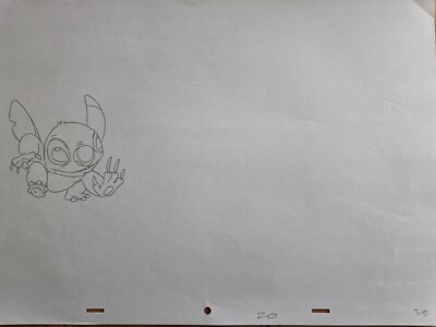 Walt Disney TV Animation Kunst Cel Produktion Zeichnung Lilo & Stitch - Stitch #71