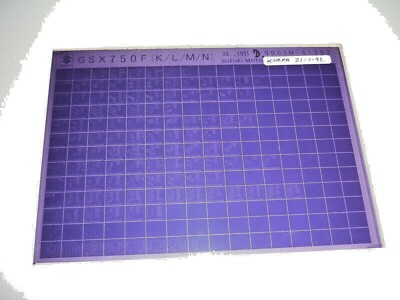 Suzuki  GSX750F (K/L/M/N) JUL 1991 Microfiche Motorrad original ETK