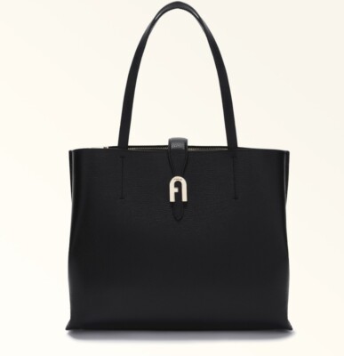 Gorgeous Furla Sofia tote bag L black leather new for women