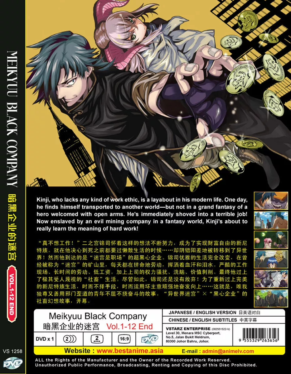 Meikyuu Black Company (1-12End) Anime DVD with English Dubbed