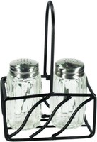 Menage Mit Streuer Salz Pfeffer Gestell Halter Pfefferstreuer Salzstreuer 11 Cm