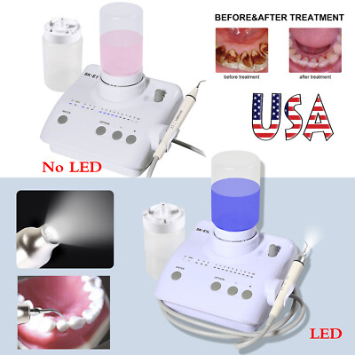 Dental Ultrasonic Piezo Scaler Handpiece 2*Bottles Fit Cavitron EMS Woodpecker