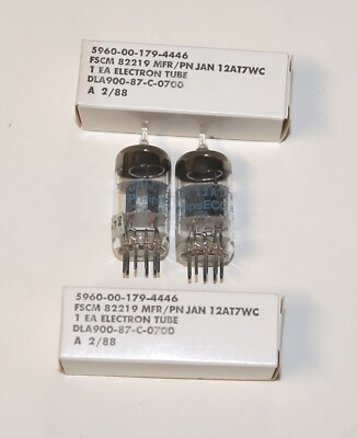 PHILIPS ECG JAN 12AT7WC TUBES STRONG & MACHING DATE CODE | eBay