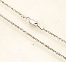 Tarnish-Free All Shiny Rope Chain Necklace Real 925 Sterling Silver 16" 18"