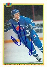Claude Loiselle autographed Hockey Card (Quebec Nordiques) 1990 Bowman #175