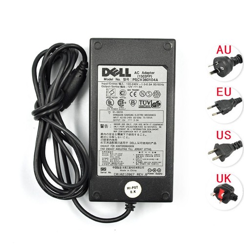 14 V 3 A Dell Laptop Netzteil AC Ladegerät Adapter PSCV 360104A 1503FP