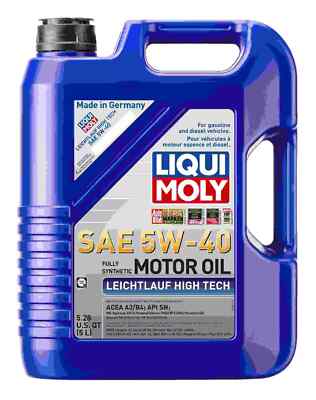 OEM LIQUI MOLY 2332 Lecihtlauf High Tech SAE 5W-40 Full Synthetic Motor Oil 5 lt