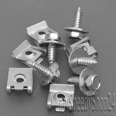 10 Schrauben & 10 Blechmutter Kotflügel für Audi VW Seat BMW Opel Ford Mercedes