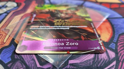 Roronoa Zoro OP-06 Pre-Release Winner P-045 One Piece Card Roronoa Zoro OP-06 Pre-Release Winner P-045 One Piece Card