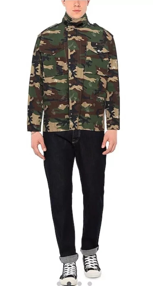 OFF-WHITE Military Jacket Size MEDIUM Camouflage Logo Virgil Abloh image 6