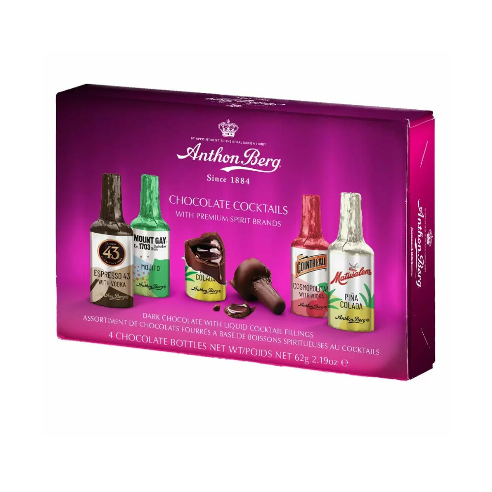 Assorted Christmas Liqueurs Dark Chocolates Anthon Berg Gift Box (1