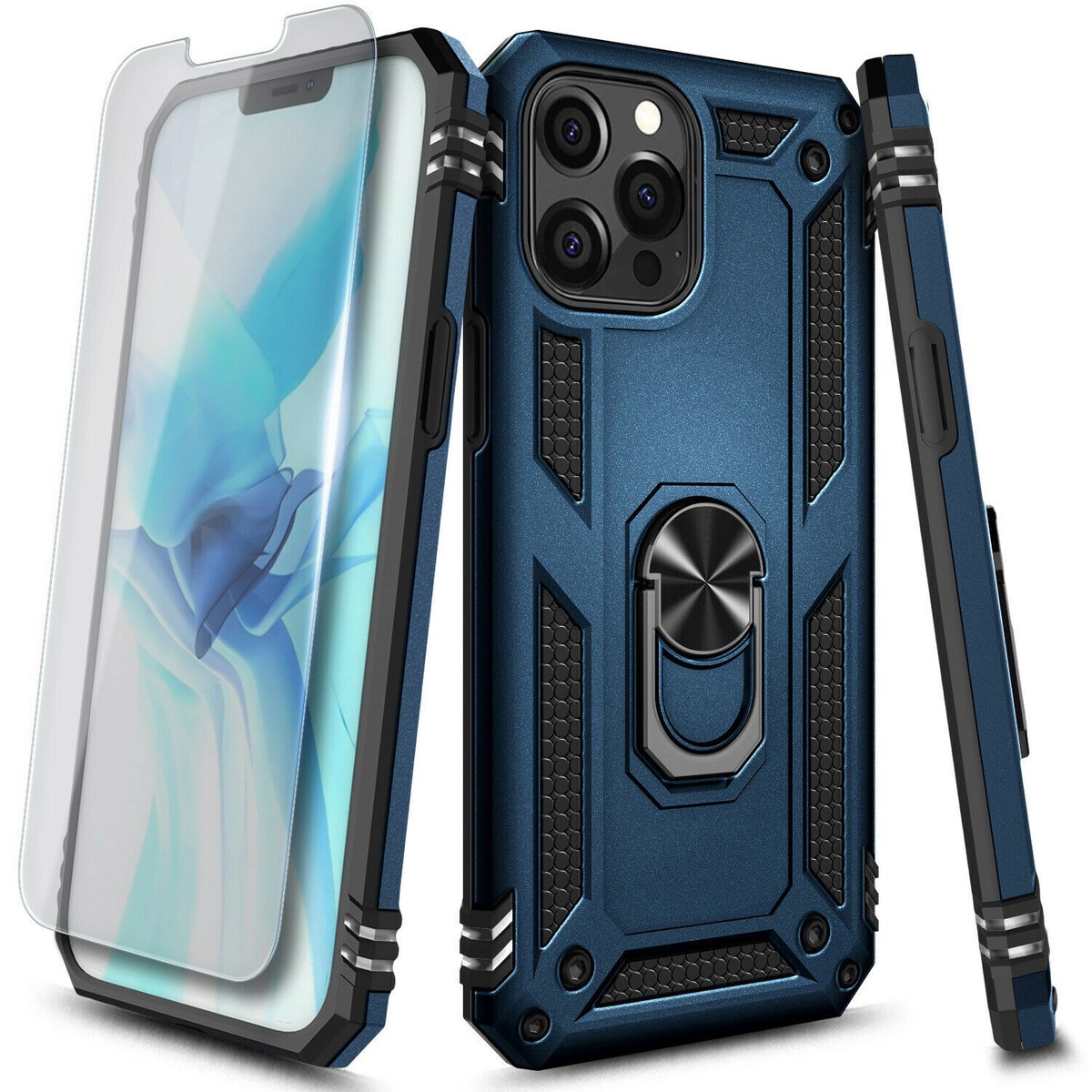 Custodia Pixfab Armour Per IPhone 16E/15/14/13 Pro Max Con Anello E Supporto – Antiurto