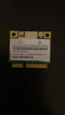 AZUREWAVE WI-FI MODULE FOR AW-NE186H NOTEBOOK (A/N AW-NE186H) used