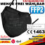 Indexbild 1 - 100 50 20 10 5 Mund Schutz Atemschutzmaske Maske Filter 5 lagig FFP2 CE2163