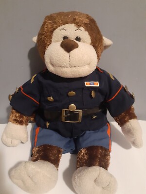 build a bear marine dress blues U.S. Marines teddy bear clothing uniform (Dark blue/red; fits 15-16" animal)