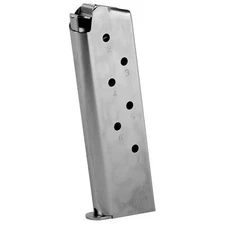 Mecgar, Magazine, 45ACP, 7 Rounds, Fits 1911, Nickel Finish