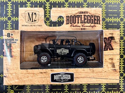 M2 MACHINES  1966 FORD BRONCO S48 BLACK LUNATI BOOTLEGGER