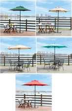 Polaris 7.5 feet or 9 foot Market Patio Outdoor Umbrellas