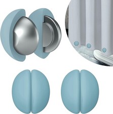 Magnetic Shower Curtain Weights 3 Pairs 6pcs Never Rust, Silicone Wrapped NEW