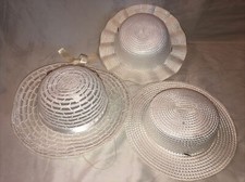 children summer hat, church, wedding, lot of 3.