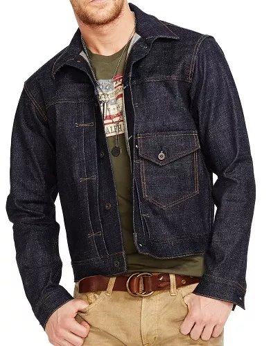 POLO RALPH LAUREN DENIM SUPPLY RAW RIGID JAPANESE SELVEDGE JEANS JACKET LTD ED