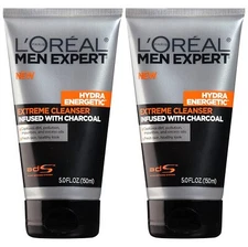 L'Oreal Paris Men Expert Hydra Energetic Daily Facial Cleanser, Charcoal, 2 ct.