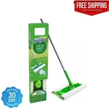 Swiffer Sweeper 2-in-1, Dry and Wet, Floor Cleaner Includes 1 Mop + 10 Refills