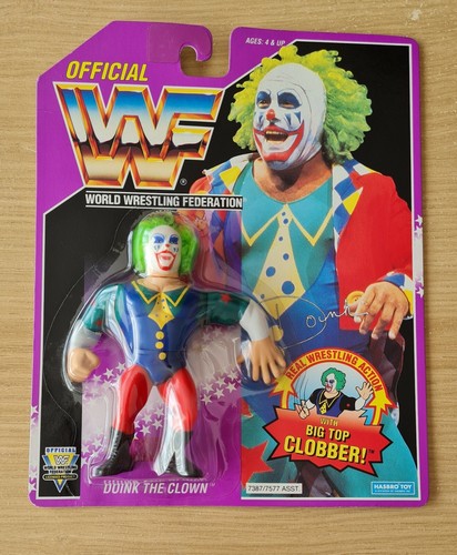 WWF WWE Hasbro Doink The Clown MOC Series 9 1994...