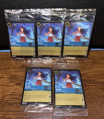 SETS OF 5! Disney Lorcana TCG Moana 26/P2 Promo CINEMARK Moana 2 Ready to  Ship | eBay