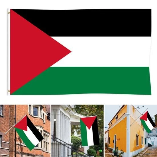 Drapeau Palestine / Palestinien  Flag / 150 cm X 90 cm - Photo 2/4