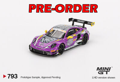 In Stock) Mini GT#793 1/64 Porsche 911 GT3 R #27 HubAuto