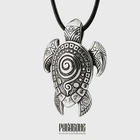 NECKLACE TURTLE SURFER PENDANT MAORI POLYNESIAN TRIBAL JEWELRY for MEN WOMEN