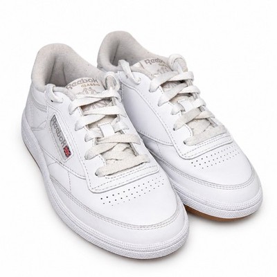 Reebok Club C 85 White Leather Sneakers Women s 7 Classic Casual Shoes
