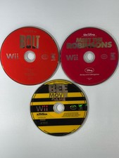Nintendo Wii Lot 3 Disney Games Bolt Bee Movie Meet The Robinsons Disc Only