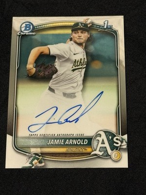 Jaime Arnold 2025 Bowman Draft 1st Chrome Prospect Autographs #CPA-JA (AU, RC)