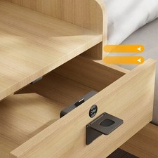 Keyless Drawer Lock Semiconductor Fingerprint Stainless Steel Lock Head