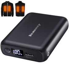 Veauney 18400mAh Heated Vest Battery Pack Compatible with ORORO, for Venustas...