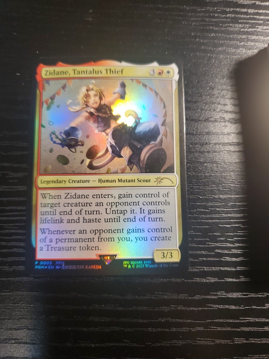 MTG 原始のタイタン Foil NFC MTG x Final Fantasy Zidane Tantalus Thief Promo Card | eBay